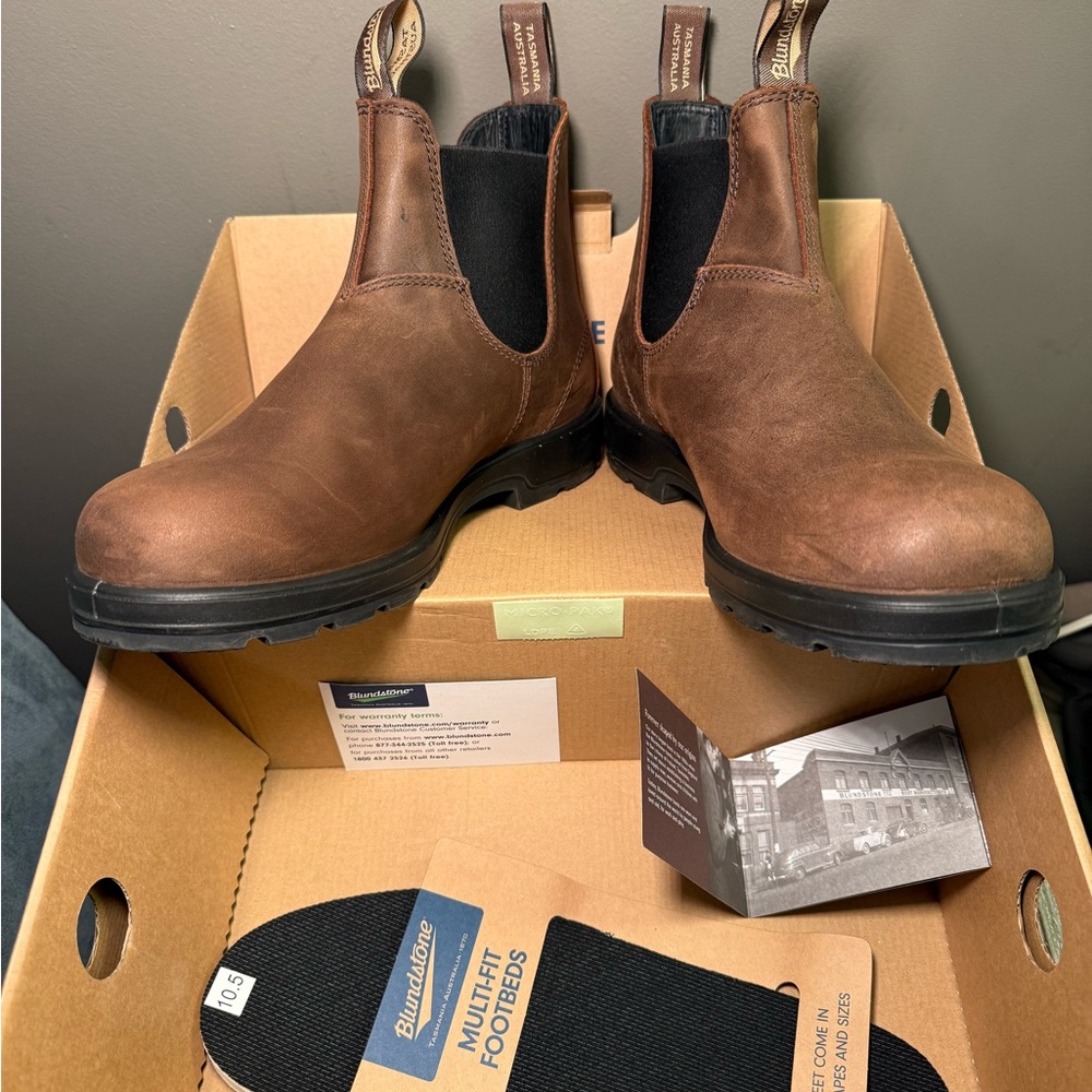 Blundstone Antique Brown Elastic Sided Boots